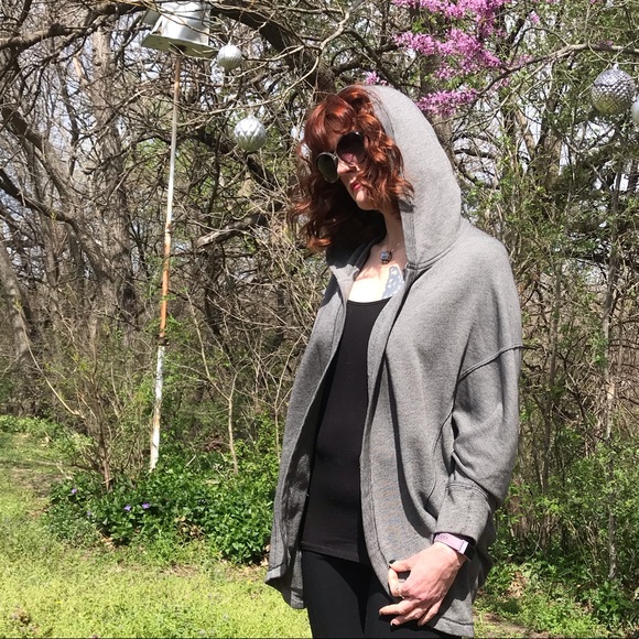 Abercrombie & Fitch Sweaters - Abercrombie & Fitch Gray Cocoon Cardigan w/ Hood